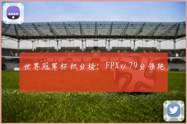 世界冠军杯积分榜：FPX以79分领跑